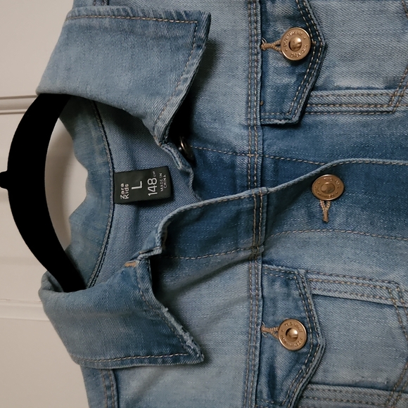 Zara Denim Sleeveless Jacket - Picture 3 of 4